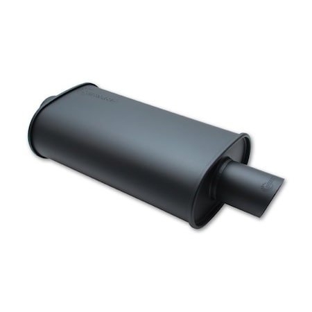 Vibrant Performance STREETPOWER FLAT BLACK OVAL MUFFLER (2.5IN INLET) 1146